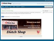 Tablet Screenshot of dutchshoponline.com